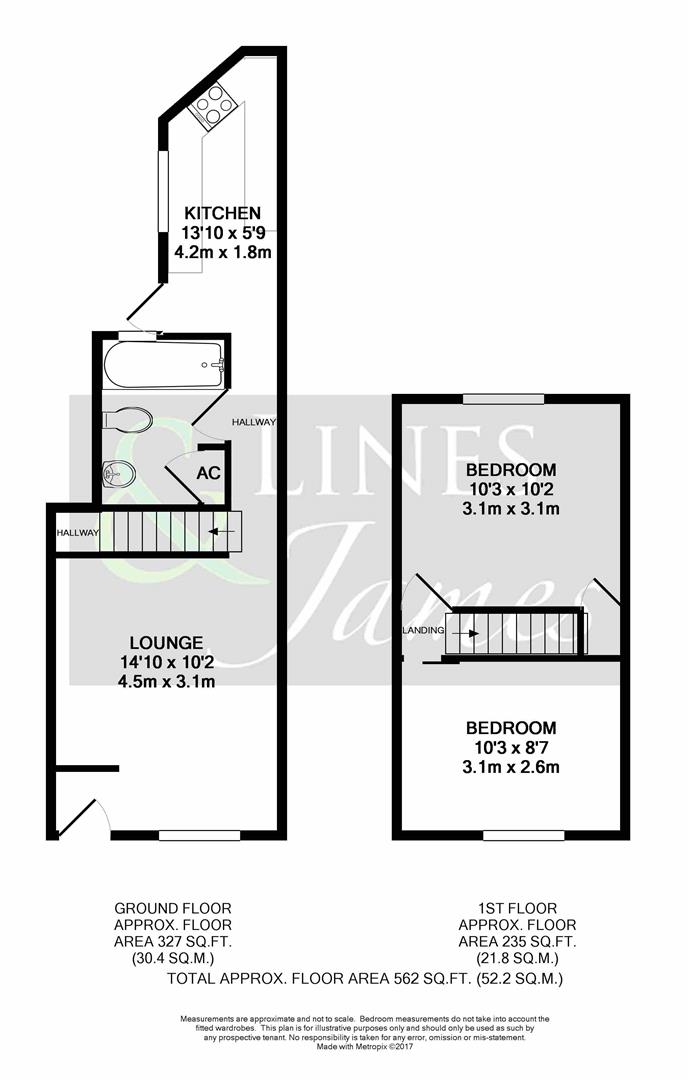 Floorplan for Trafalgar Road, Horsham